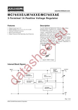 MC7812ECTBU datasheet  